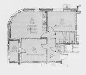 1-к кв. Татарстан, Казань ул. Ярдем, 3 (68.0 м) - Фото 2