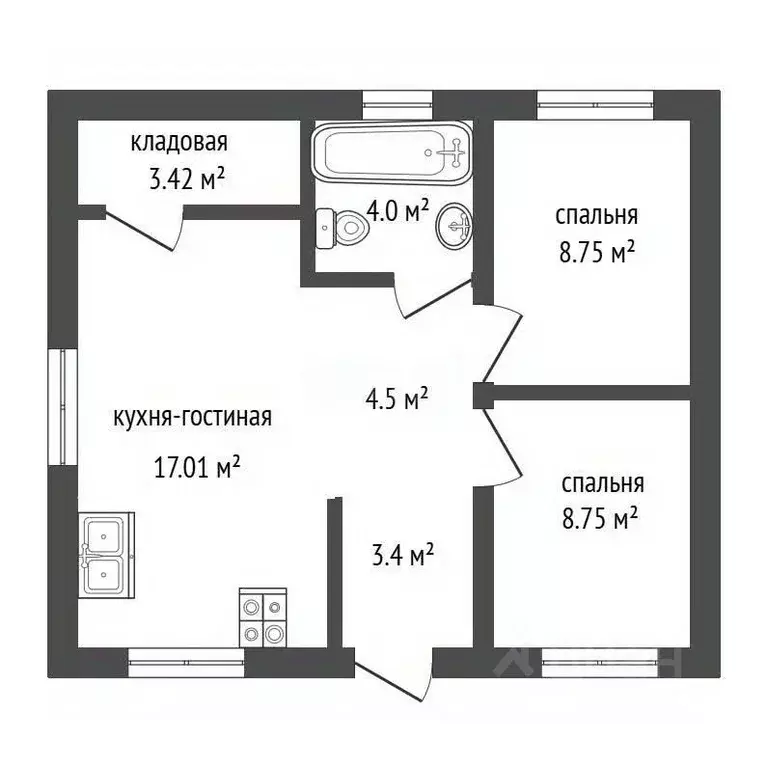 Дом в Удмуртия, Завьяловский район, Березка СНТ ул. 2-я, 46 (66 м) - Фото 2