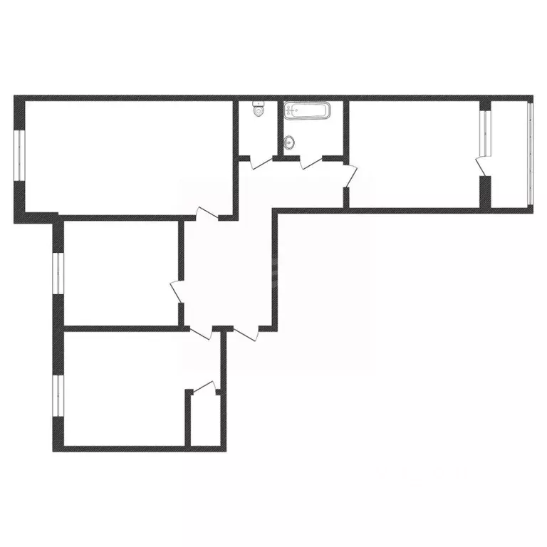 3-к кв. Нижегородская область, Балахна просп. Революции, 87 (66.6 м) - Фото 2