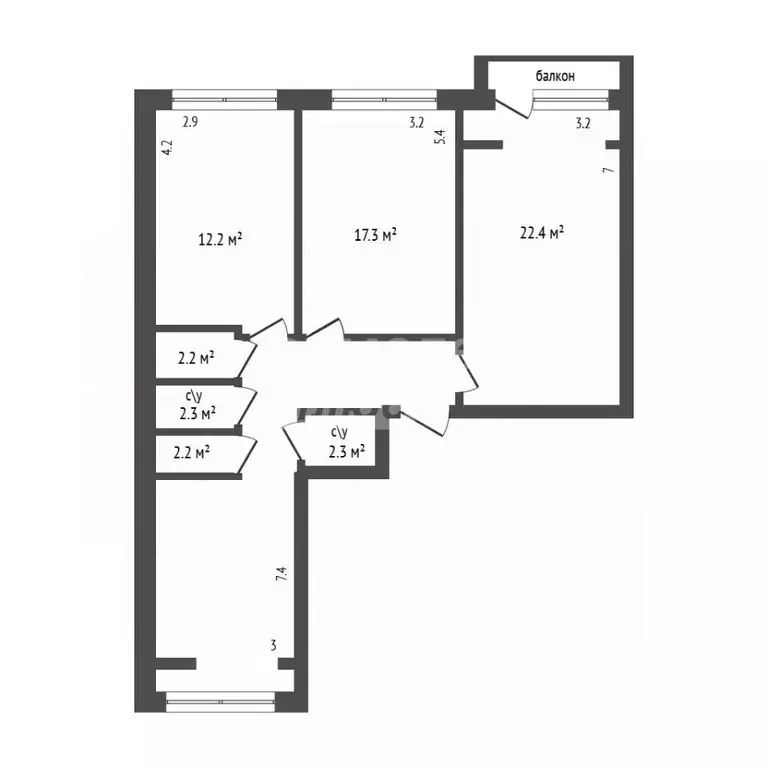 3-к кв. Дагестан, Дербент пер. Карла Маркса, 98к2 (89.0 м) - Фото 1