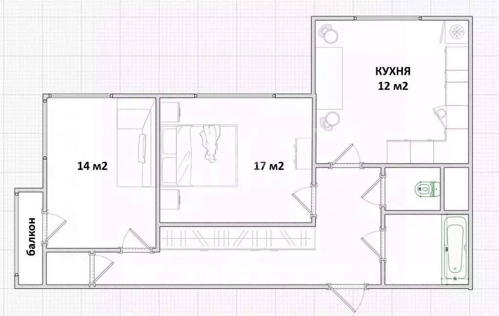 2-к кв. Московская область, Балашиха Новое Павлино мкр, ул. Троицкая, ... - Фото 2