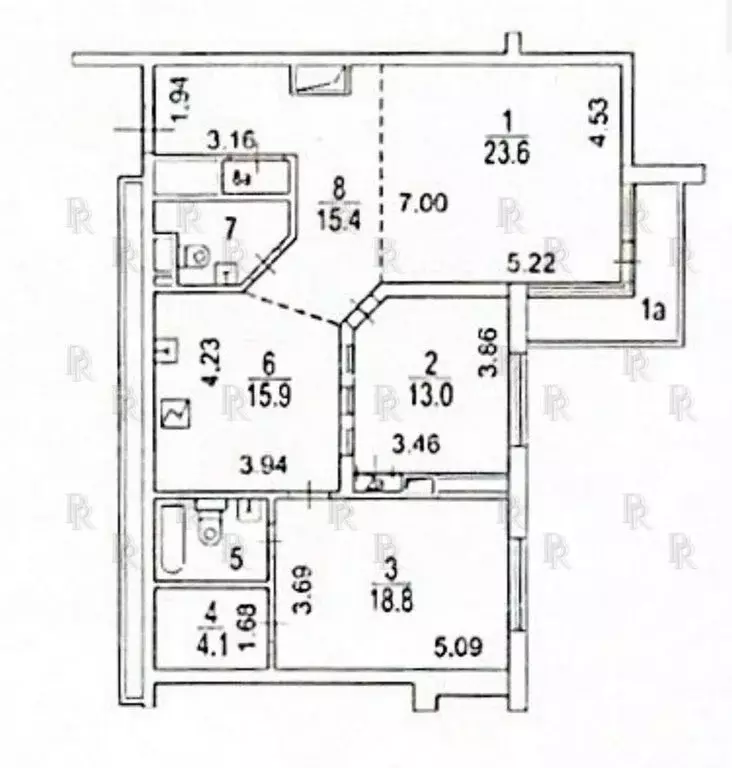 3-комнатная квартира: Москва, Мосфильмовская улица, 70к1 (110 м) - Фото 1