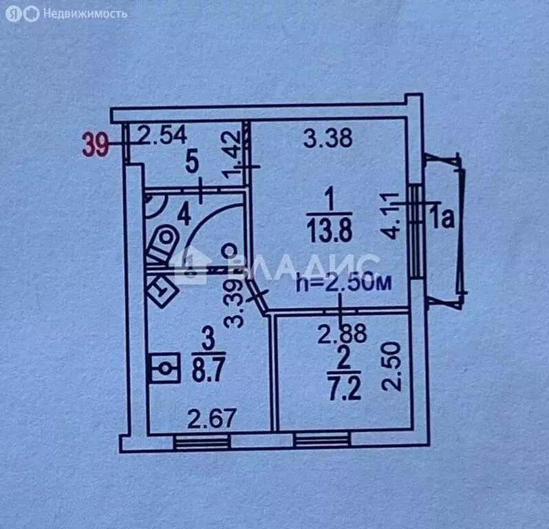 2-комнатная квартира: Москва, Крутицкая набережная, 21 (36.5 м) - Фото 1