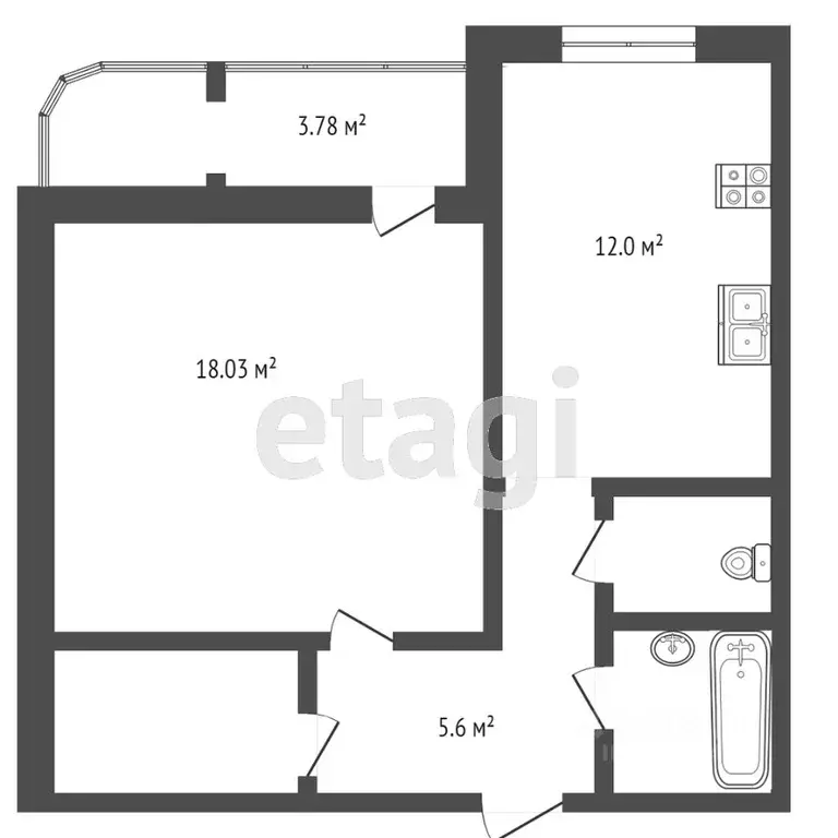 2-к кв. Москва ул. Гурьянова, 2К2 (58.0 м) - Фото 2