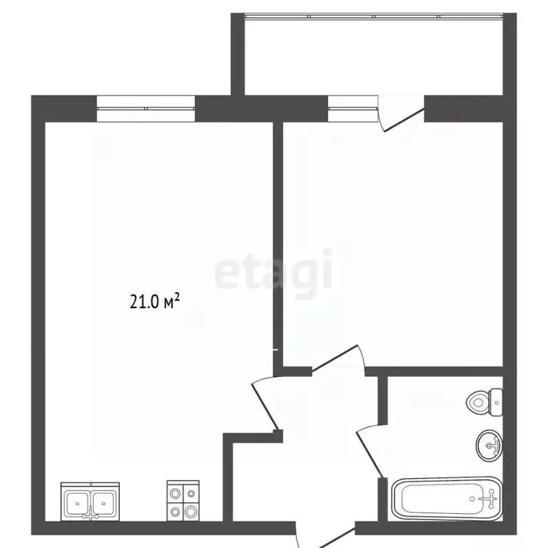 1-к кв. Вологодская область, Вологда Осановский проезд, 14 (41.5 м) - Фото 0
