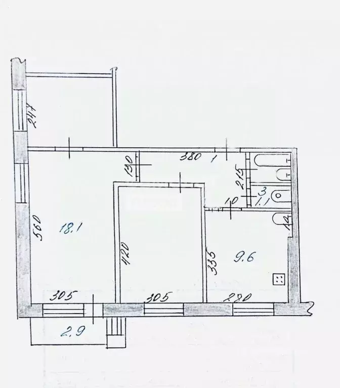 3-к кв. Хабаровский край, Комсомольск-на-Амуре Ленинградская ул., 51 ... - Фото 2