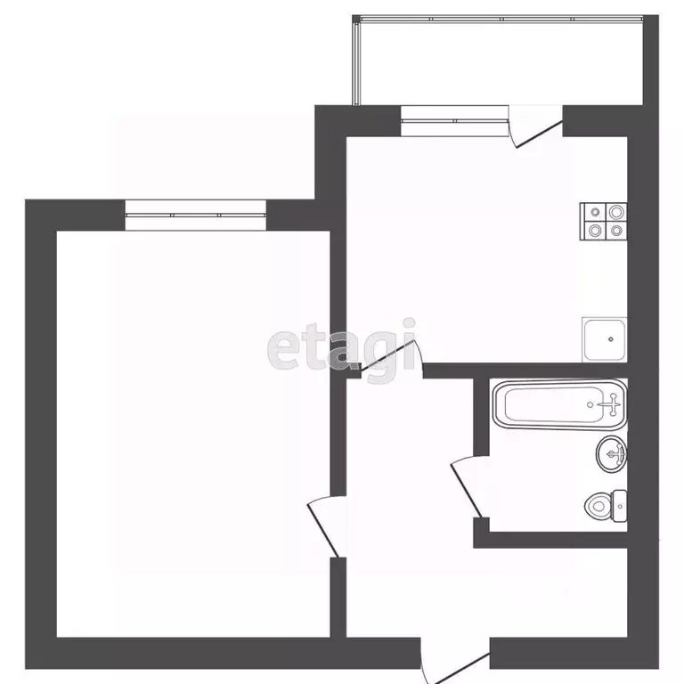 1-к кв. Мордовия, Саранск ул. Гагарина, 93А (42.3 м) - Фото 1
