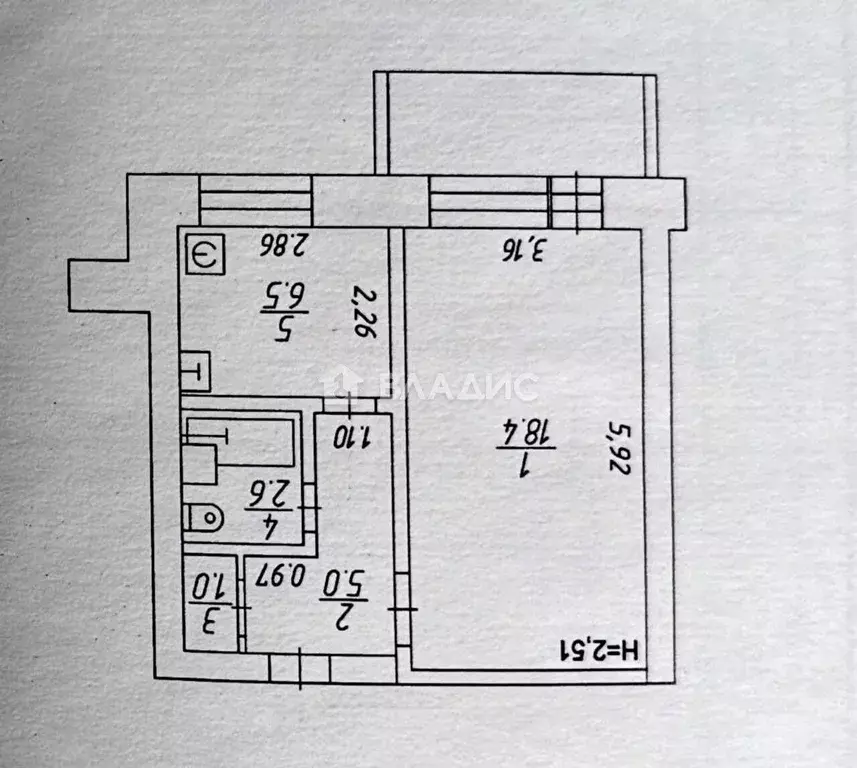 1-к кв. Карелия, Петрозаводск ул. Трудовых Резервов, 2Б (35.4 м) - Фото 2