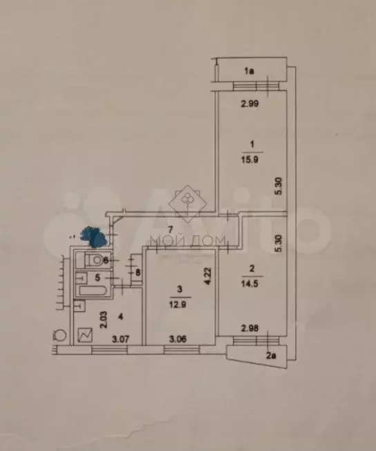 3-к. квартира, 67 м, 2/12 эт. - Фото 0