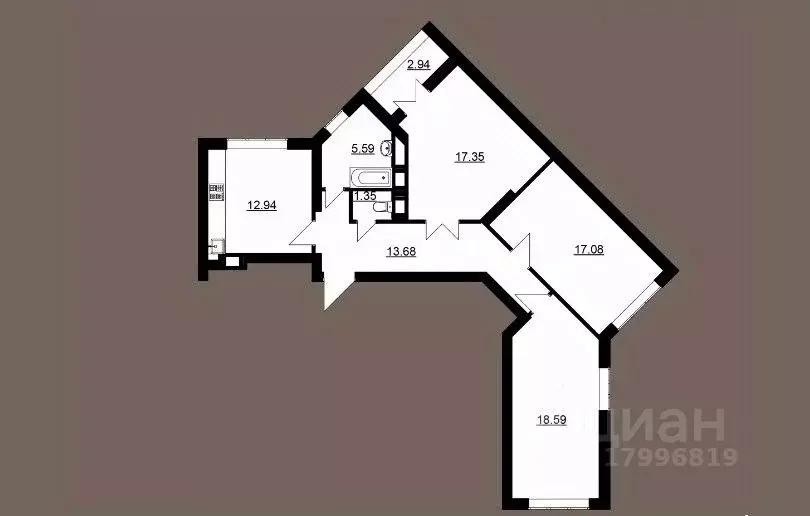 3-к кв. Саратовская область, Саратов Царицынский жилой комплекс, 4к1 ... - Фото 2