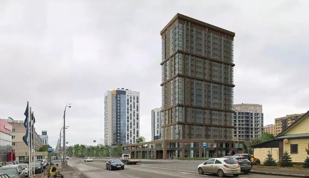 3-к кв. Татарстан, Казань ул. Аделя Кутуя, 95А (86.89 м) - Фото 2