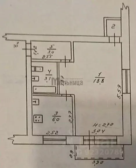 1-к кв. Волгоградская область, Волгоград ул. Писемского, 28 (32.2 м) - Фото 2