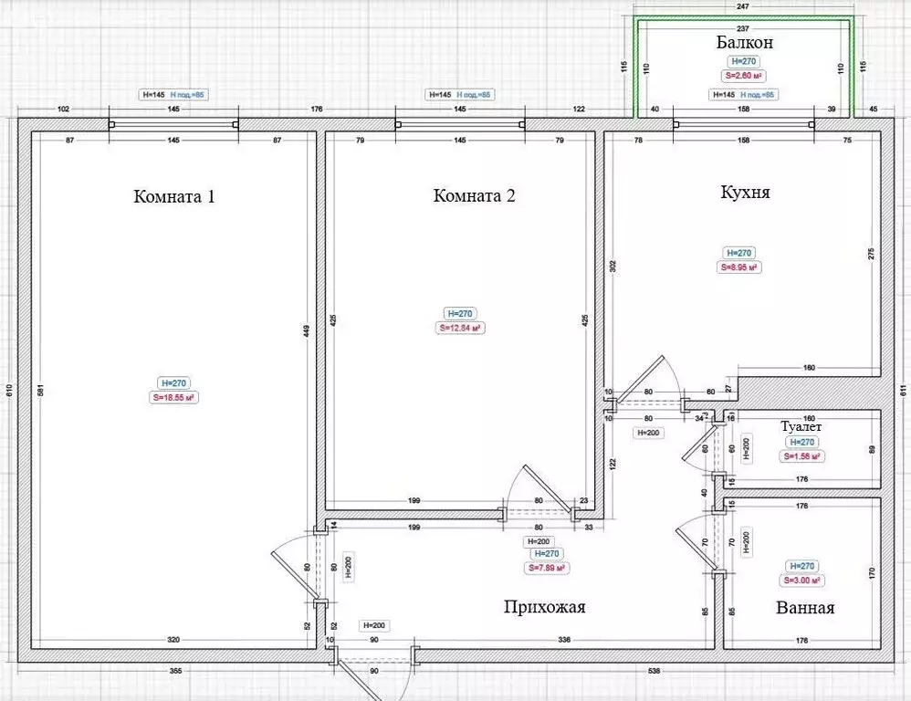 2-комнатная квартира: Александровск-Сахалинский, Комсомольская улица, ... - Фото 1