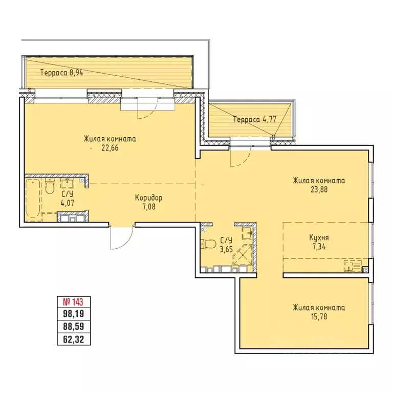 3-к кв. Иркутская область, Иркутск Култукская ул. (98.19 м) - Фото 0