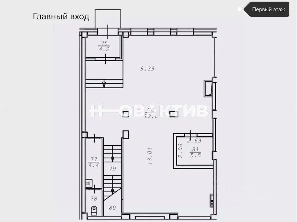 Помещение свободного назначения в Новосибирская область, Новосибирск ... - Фото 1