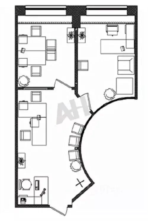Офис в Москва Партийный пер., 1К57С3 (60 м) - Фото 2