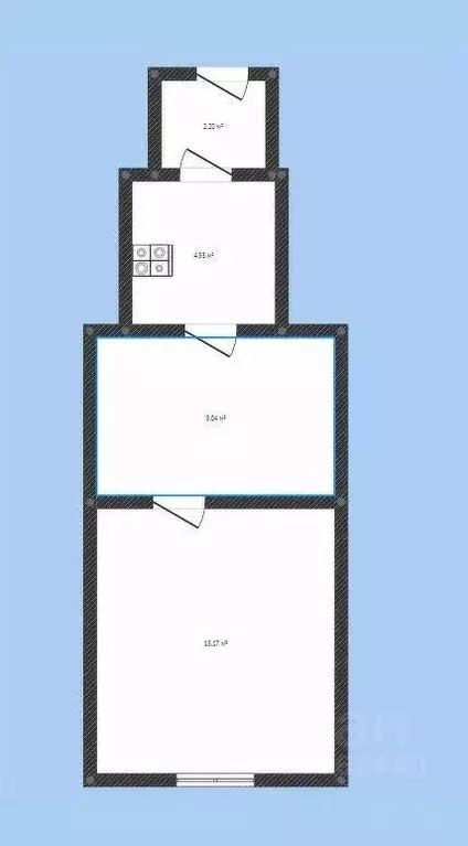1-к кв. Саратовская область, Балашов Коммунистическая ул., 78 (34.2 м) - Фото 1