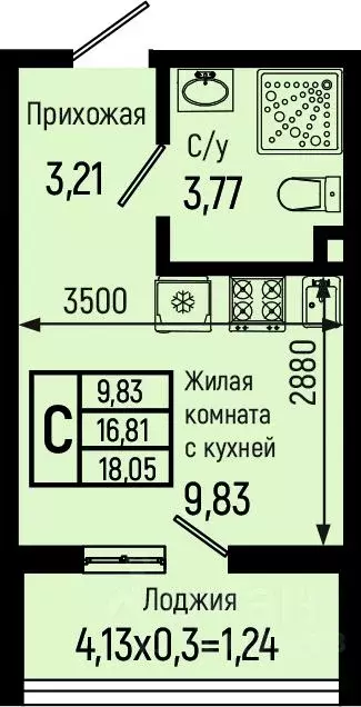 Студия Краснодарский край, Туапсинский муниципальный округ, с. Небуг ... - Фото 0