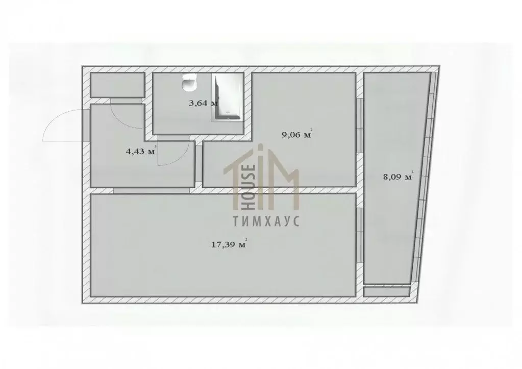 1-к кв. Омская область, Омск Пригородная ул., 5к1 (35.3 м) - Фото 2