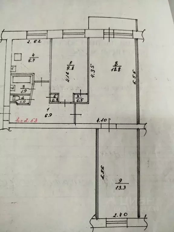 3-к кв. Тверская область, Тверь ул. Громова, 18к2 (60.0 м) - Фото 0