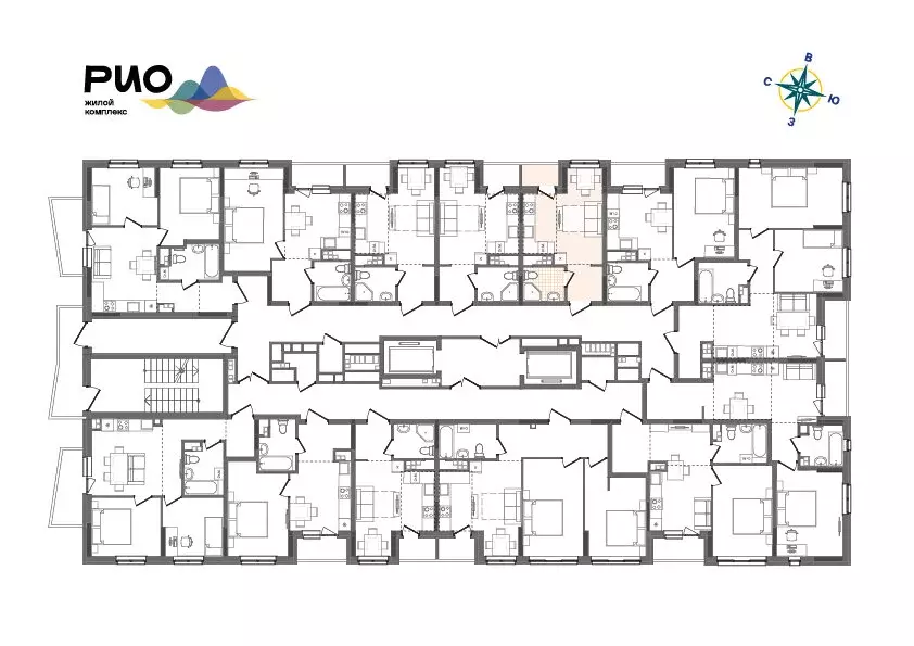 Квартира-студия: Ижевск, Воткинский жилой район, жилой комплекс Рио, 2 ... - Фото 2