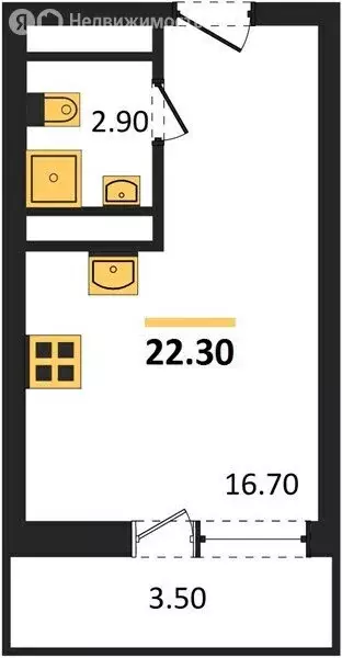 Квартира-студия: Екатеринбург, жилой район Пионерский, ЖК Основинские ... - Фото 1