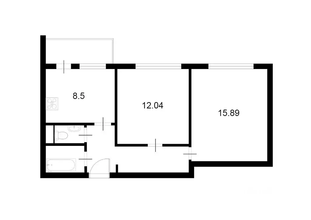 2-к кв. Москва ул. Академика Скрябина, 6 (54.0 м) - Фото 1