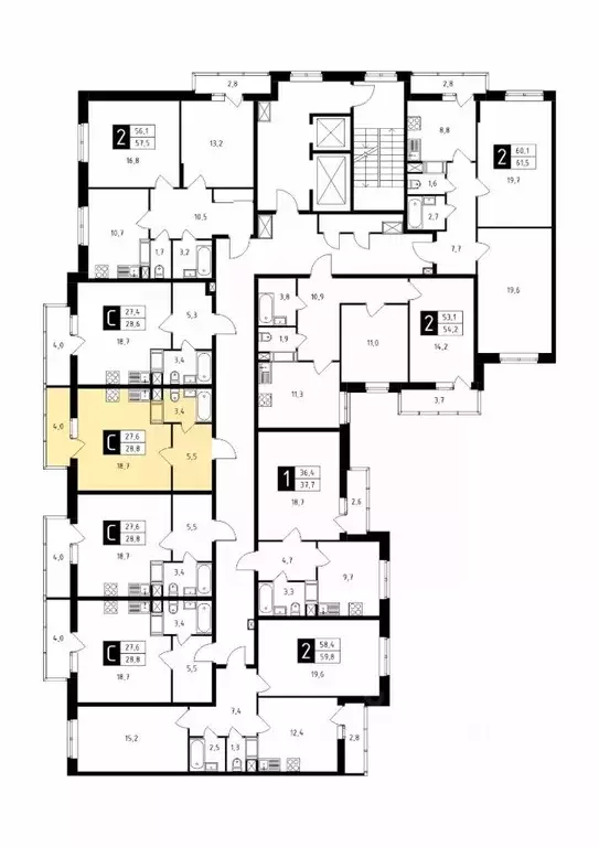 Студия Московская область, Подольск Красная Горка мкр, ул. Садовая, 14 ... - Фото 1