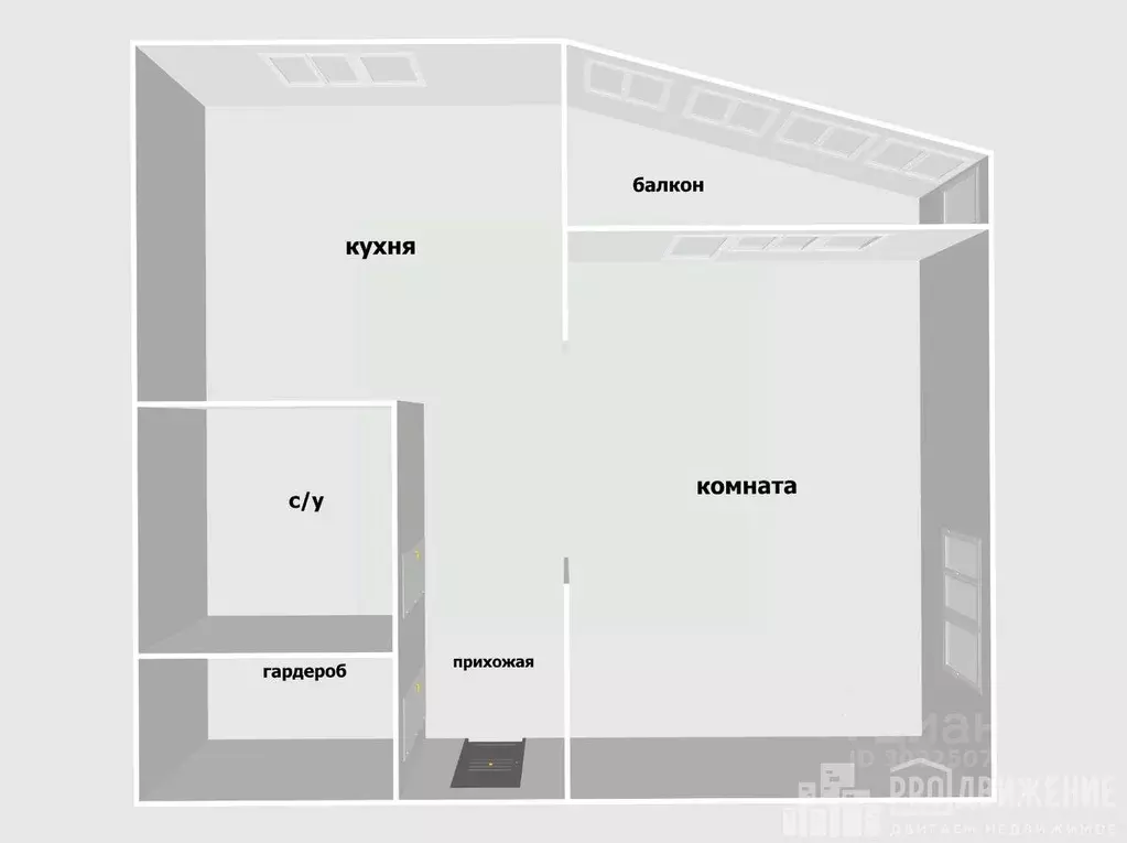 2-к кв. Приморский край, Владивосток ул. Ладыгина, 2Д (44.4 м) - Фото 1