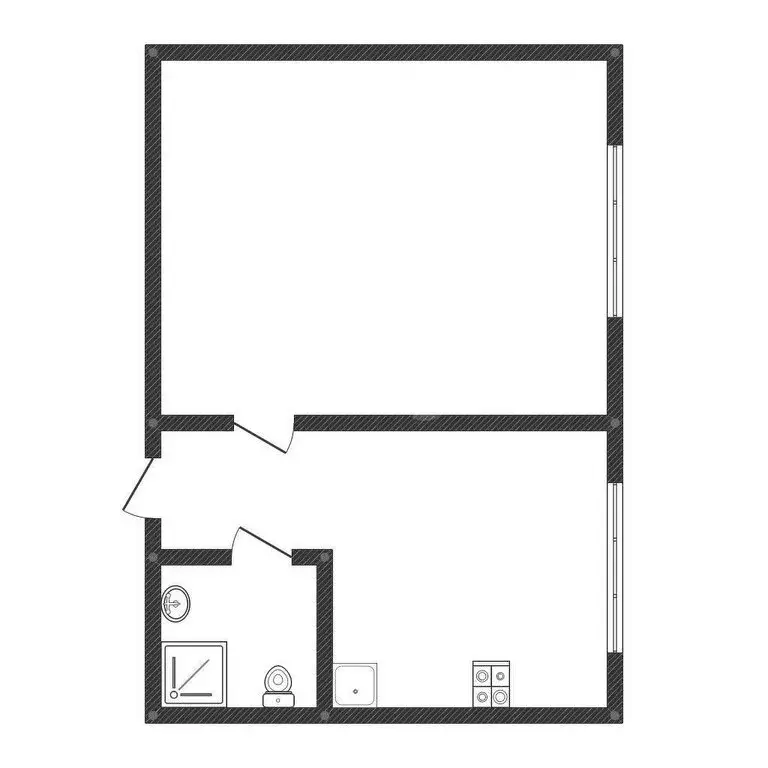 Квартира-студия: Курган, улица Бурова-Петрова, 95 (26 м) - Фото 0