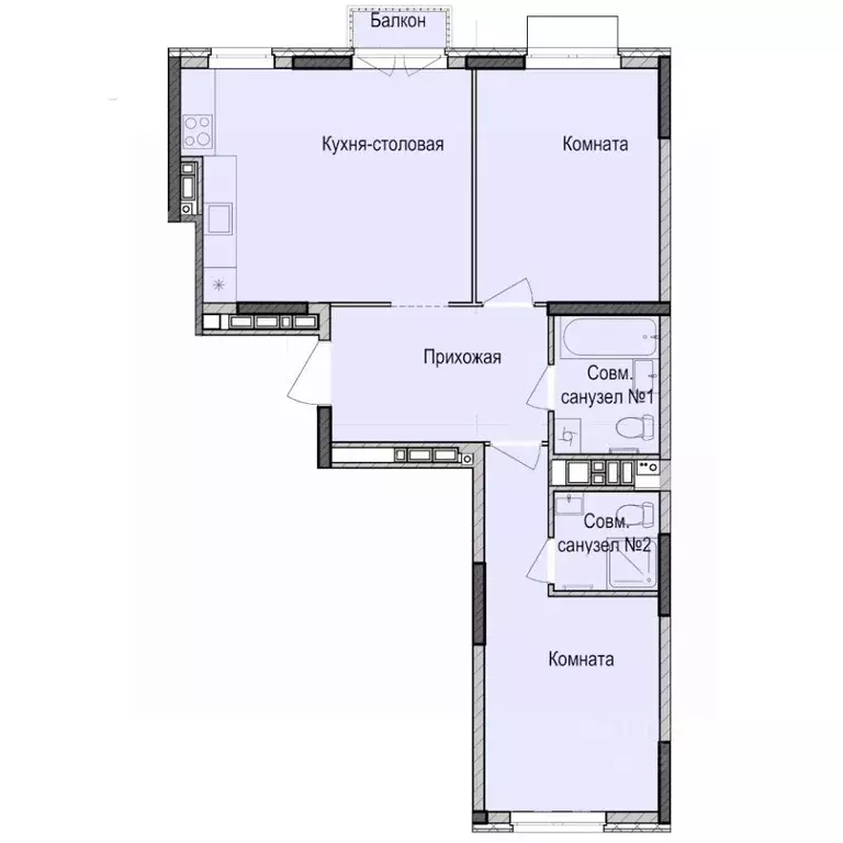 2-к кв. Удмуртия, Ижевск Карлутский жилрайон, 3-й мкр, Скандинавия ... - Фото 1