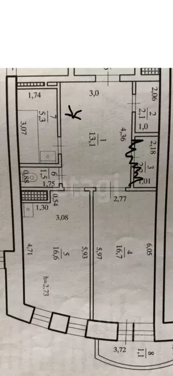 2-к кв. Забайкальский край, Чита Северный мкр, 22 (57.5 м) - Фото 2
