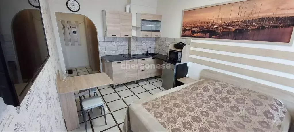 Студия Севастополь проезд Рубежный, 28 (24.0 м) - Фото 1