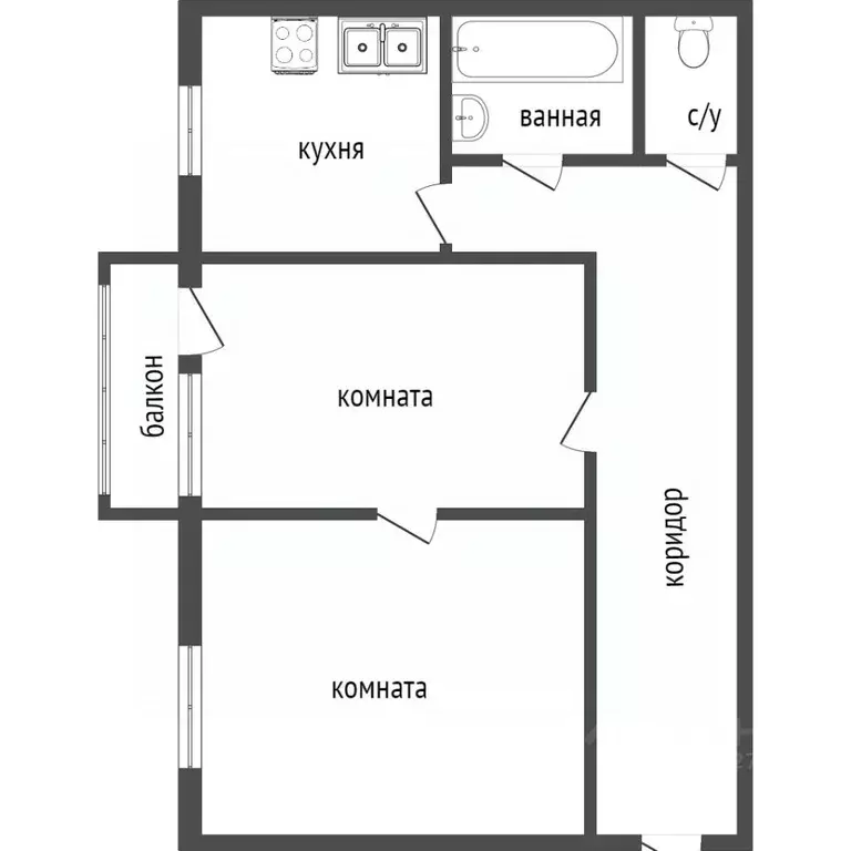 1-к кв. Свердловская область, Нижний Тагил ул. Циолковского, 18 (41.1 ... - Фото 1