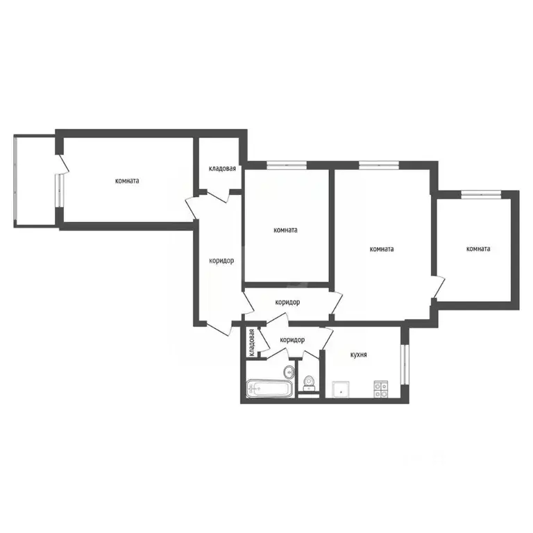 4-к кв. Воронежская область, Воронеж ул. Ломоносова, 118 (80.8 м) - Фото 2