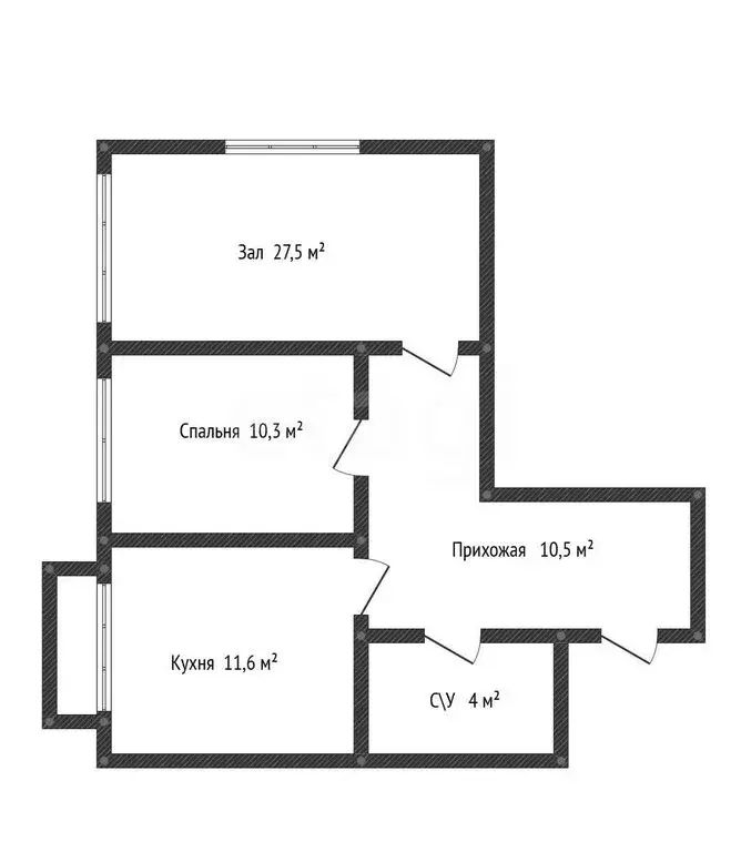 2-комнатная квартира: Махачкала, улица Магомедтагирова, 161 (65 м) - Фото 1