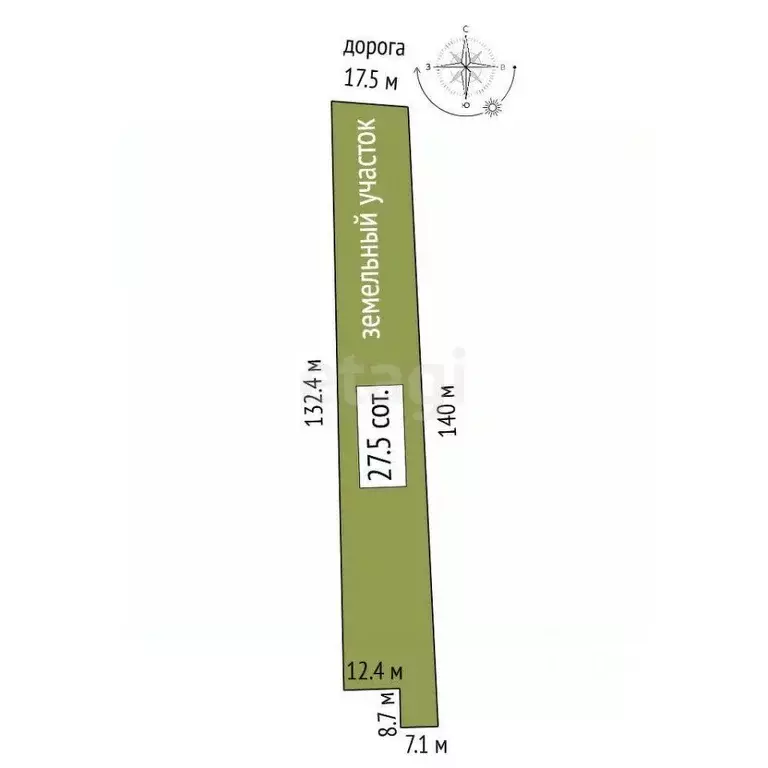 Участок в Ростовская область, Азовский район, с. Пешково ул. ... - Фото 2