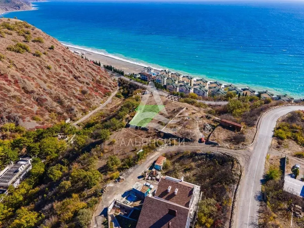 Участок в Крым, Алушта муниципальный округ, с. Рыбачье ул. Прибрежная ... - Фото 2