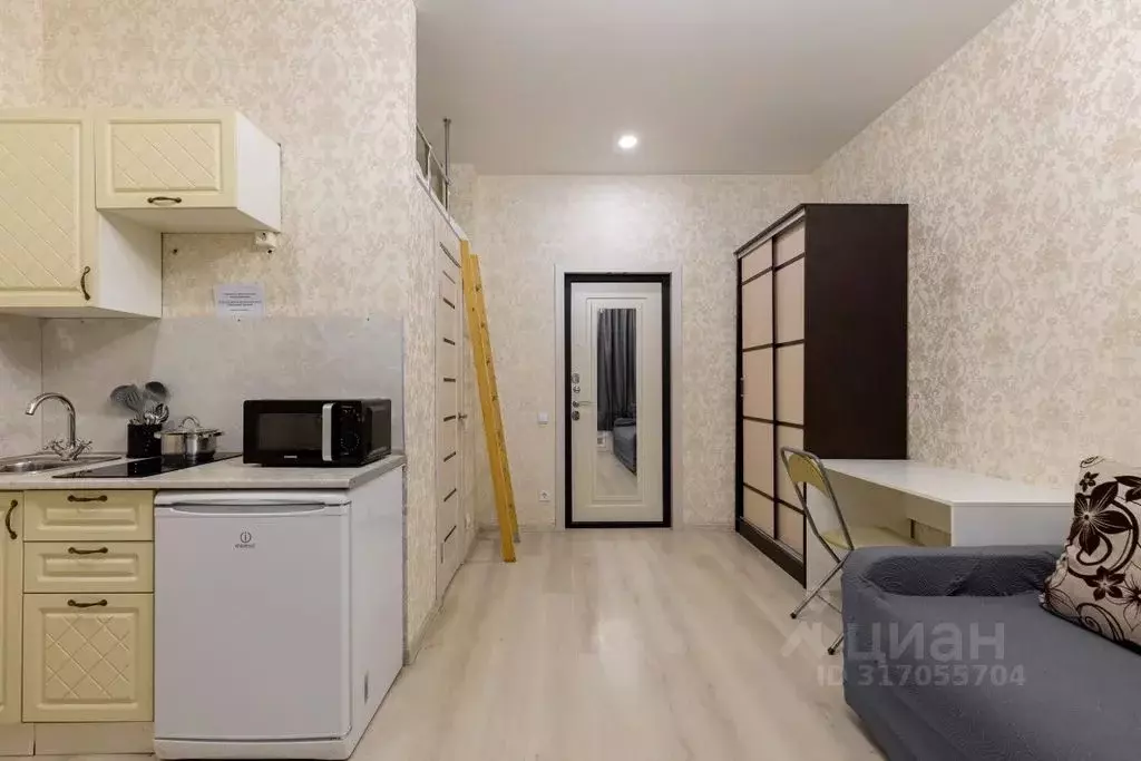 Студия Санкт-Петербург ул. Севастьянова, 1 (18.0 м) - Фото 0