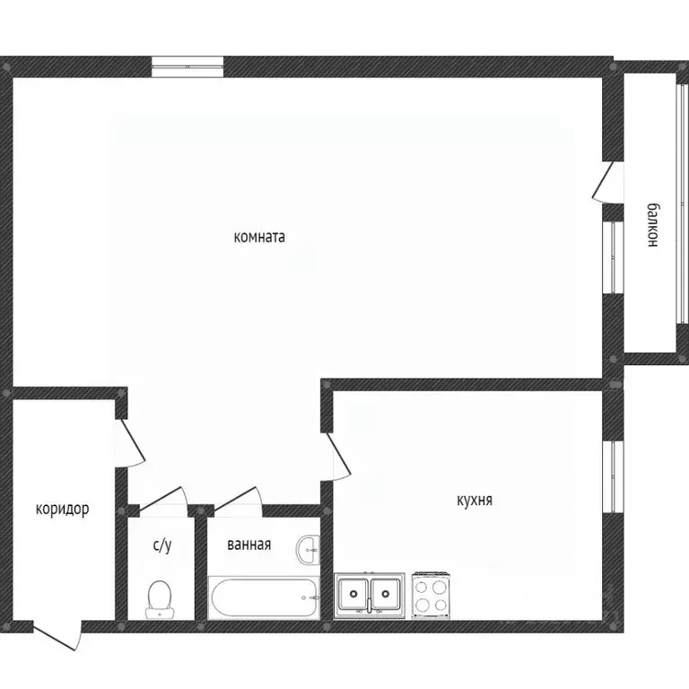 1-к кв. Свердловская область, Нижний Тагил ул. Землячки, 47 (30.0 м) - Фото 2