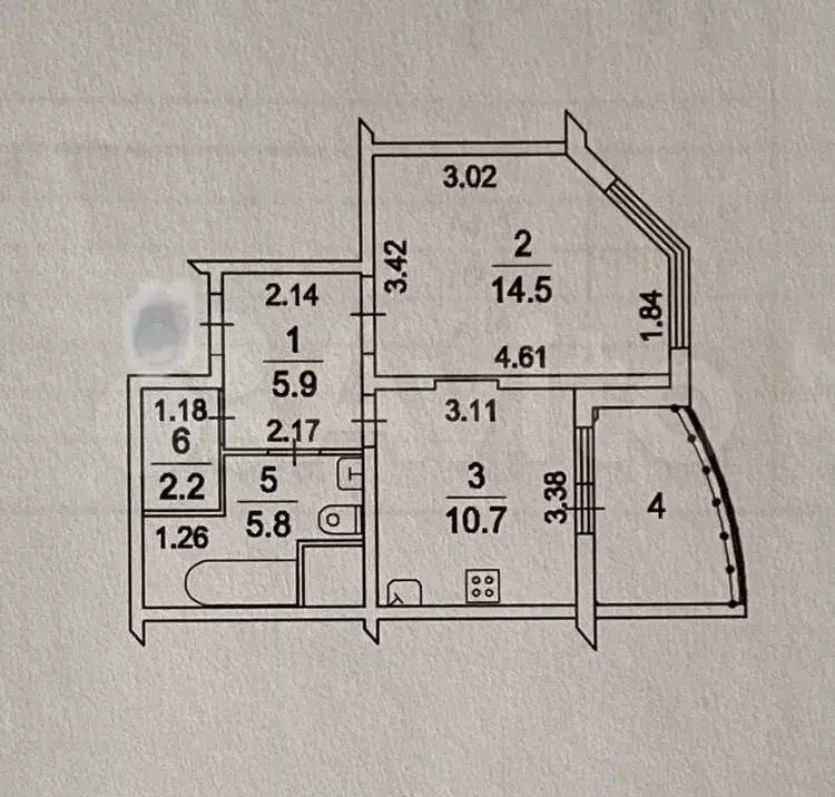 1-к. квартира, 42 м, 9/27 эт. - Фото 0