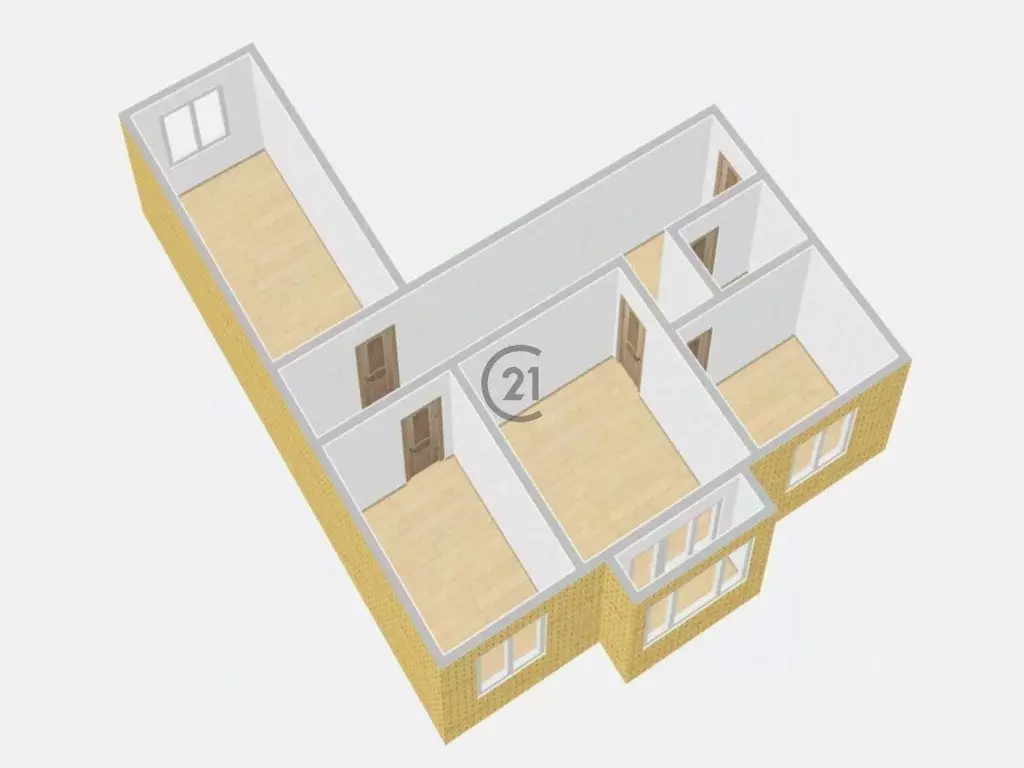 3-к кв. Тамбовская область, Тамбов Пионерская ул., 3 (57.7 м) - Фото 2