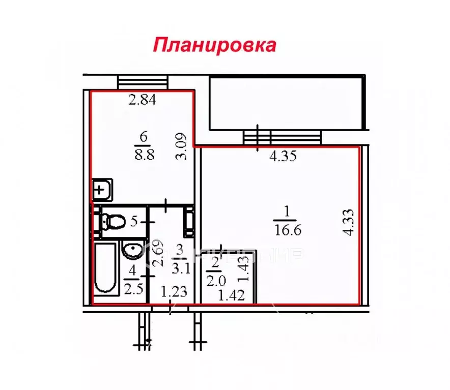 1-к кв. Пермский край, с. Фролы ул. Весенняя, 34 (34.0 м) - Фото 1