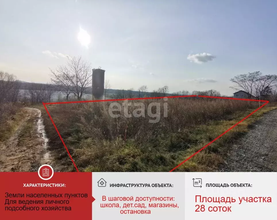 Участок в Приморский край, Артемовский городской округ, с. Суражевка ... - Фото 0