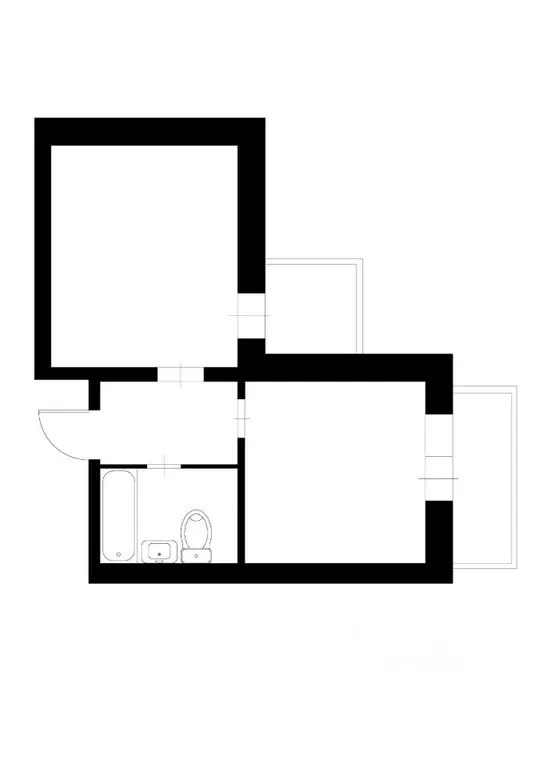 1-к кв. Ленинградская область, Мурино Всеволожский район, ул. ... - Фото 2