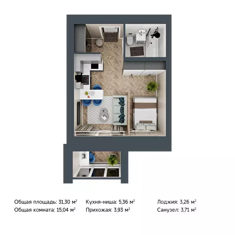 1-к кв. Марий Эл, Йошкар-Ола городской округ, с. Семеновка ул. ... - Фото 1