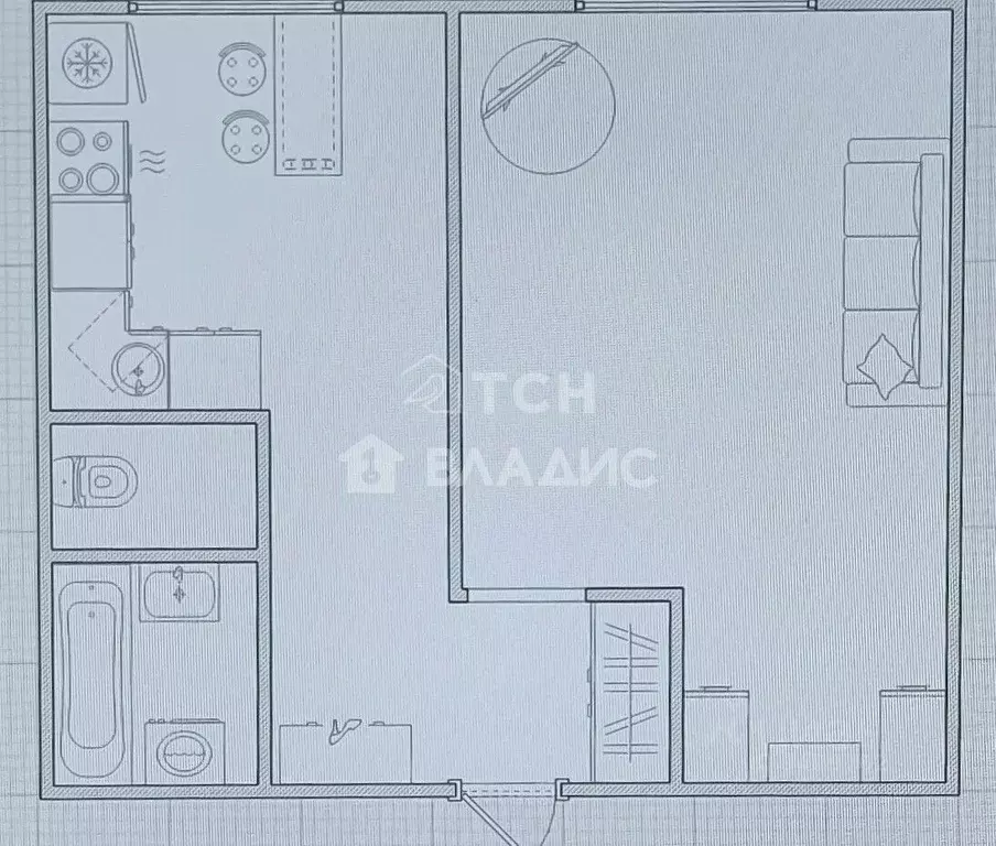 1-к кв. Москва ул. Ивана Франко, 32К1 (38.8 м) - Фото 2