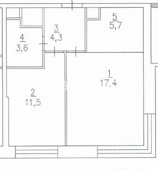 2-к кв. Московская область, Красногорск ул. Липовой Рощи, 1к2 (42.5 м) - Фото 2