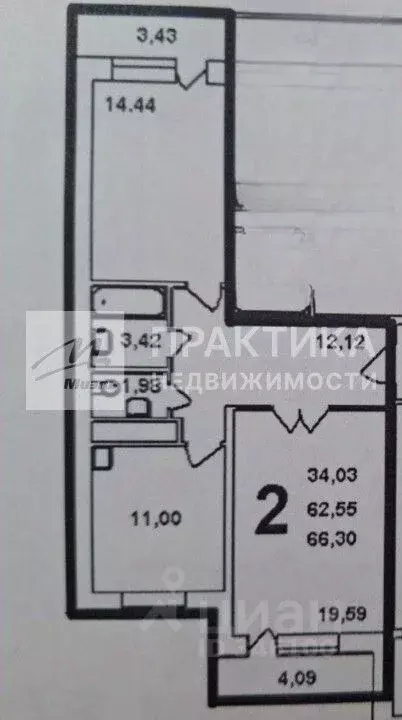 2-к кв. Московская область, Солнечногорск городской округ, Поварово ... - Фото 1