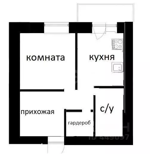 1-к кв. Смоленская область, Смоленский муниципальный округ, с. Печерск ... - Фото 0